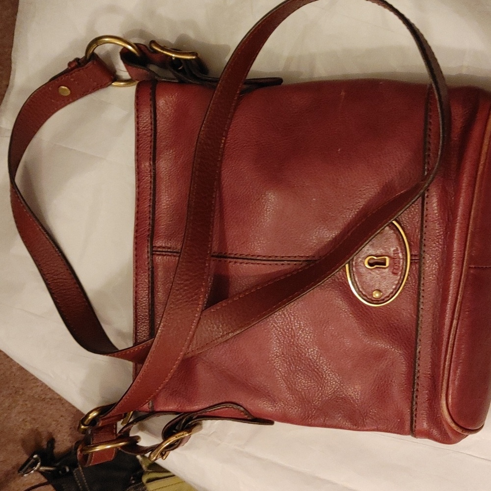 Oxblood Fossil Bag